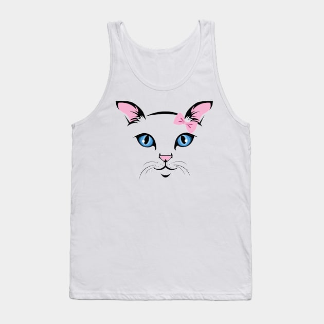 Beautiful Kitty Eyes Tank Top by CryptoTextile